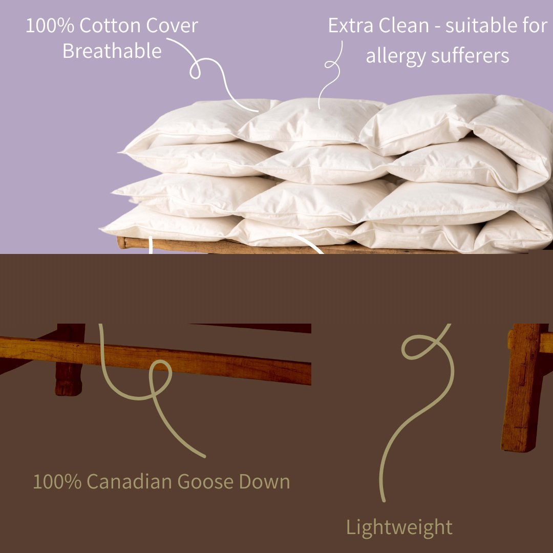 Die Zudecke 100% Canadian Goose Down 3tog Duvet - Down & Cotton