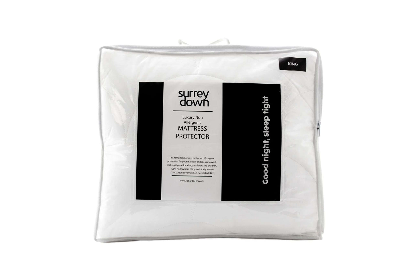 Surrey Down Luxury Non-Allergenic Mattress Protector - Single