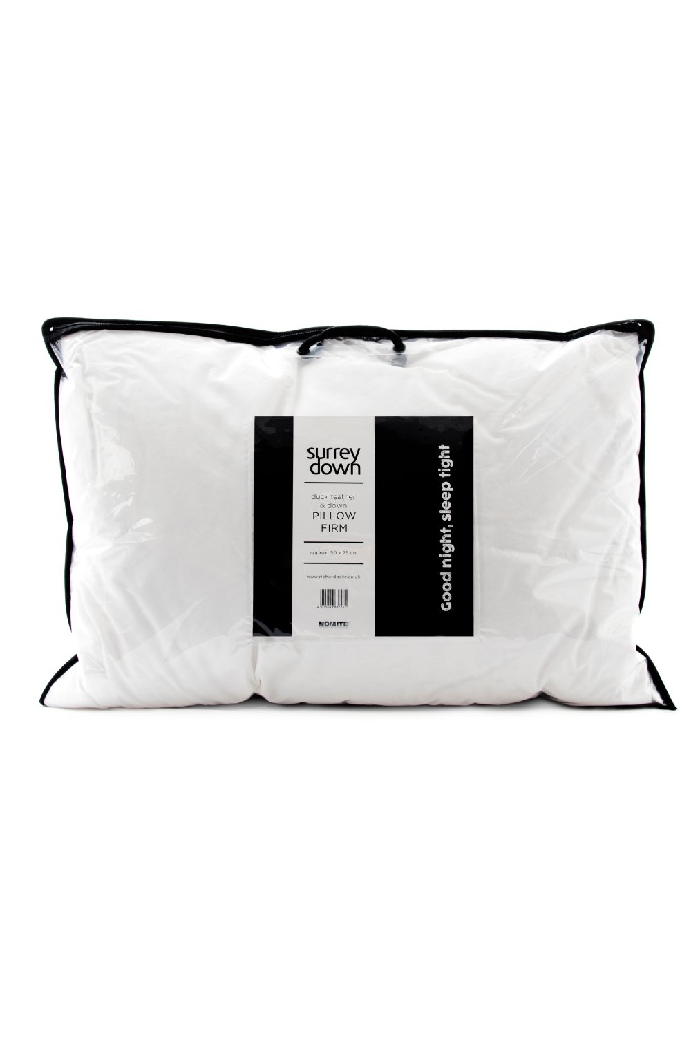 Surrey Down Duck Feather and Down Firm Pillow - Down & Cotton