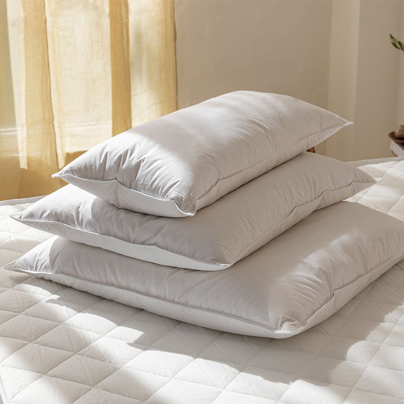 Surrey Down Duck Feather and Down Medium Firmness Pillow - Down & Cotton