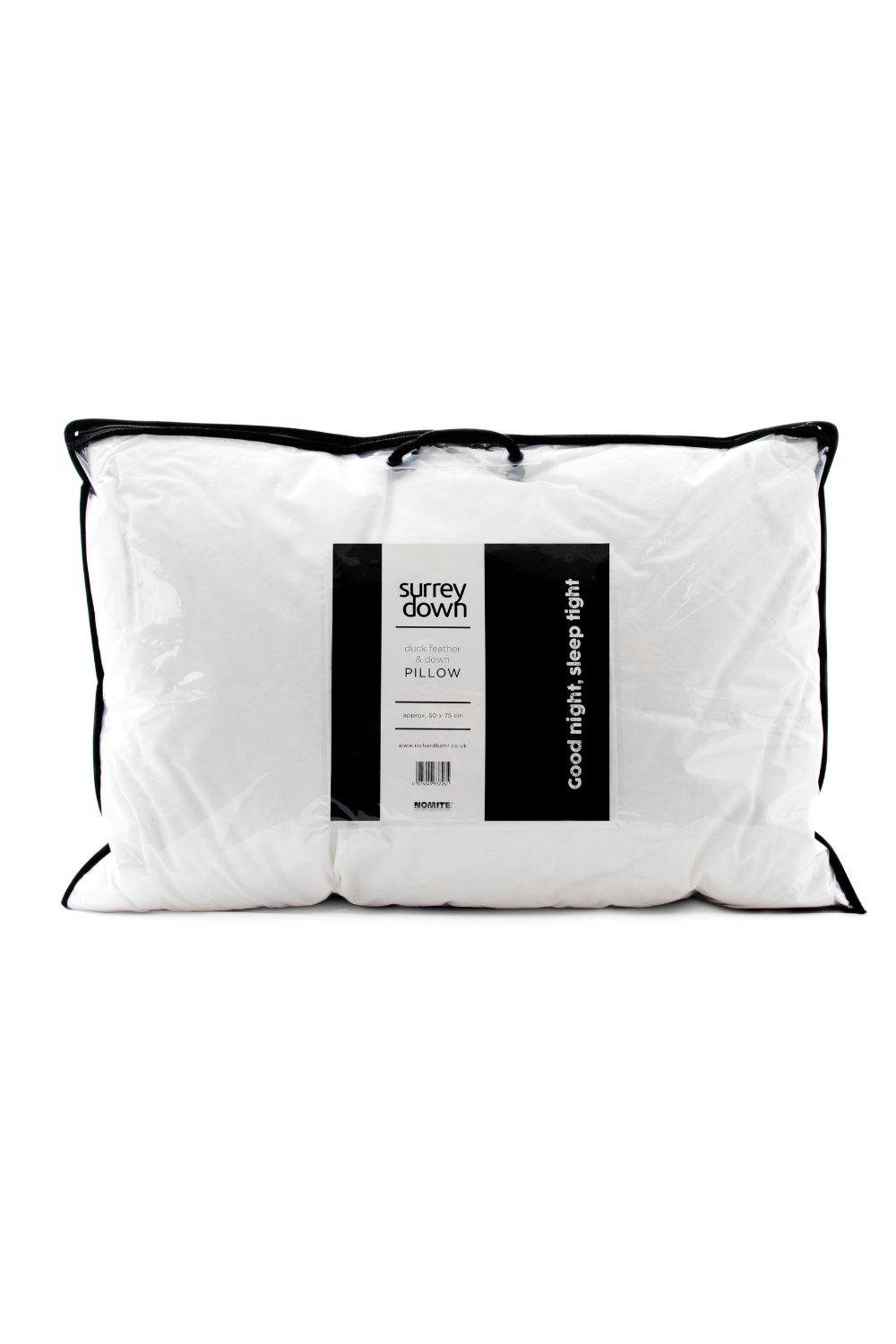 Surrey Down Duck Feather and Down Medium Firmness Pillow - Down & Cotton