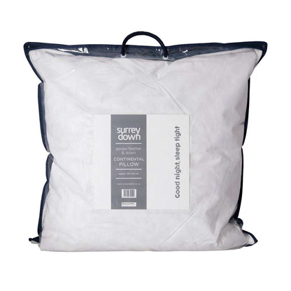 Surrey Down Goose Feather and Down Soft Continental Pillow - Down & Cotton