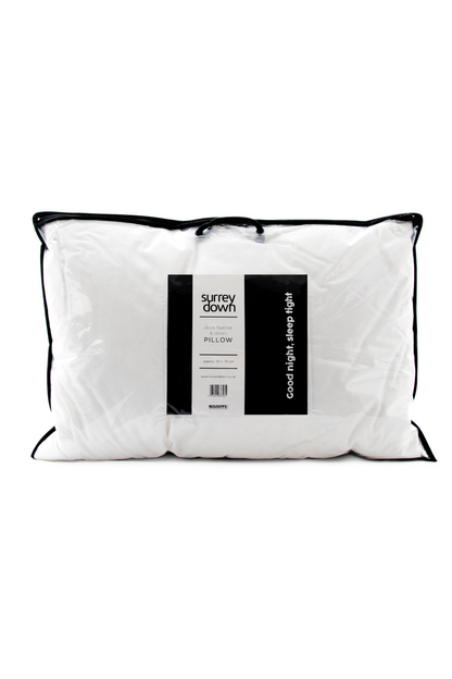 Surrey Down Duck Feather and Down Medium Firmness Pillow